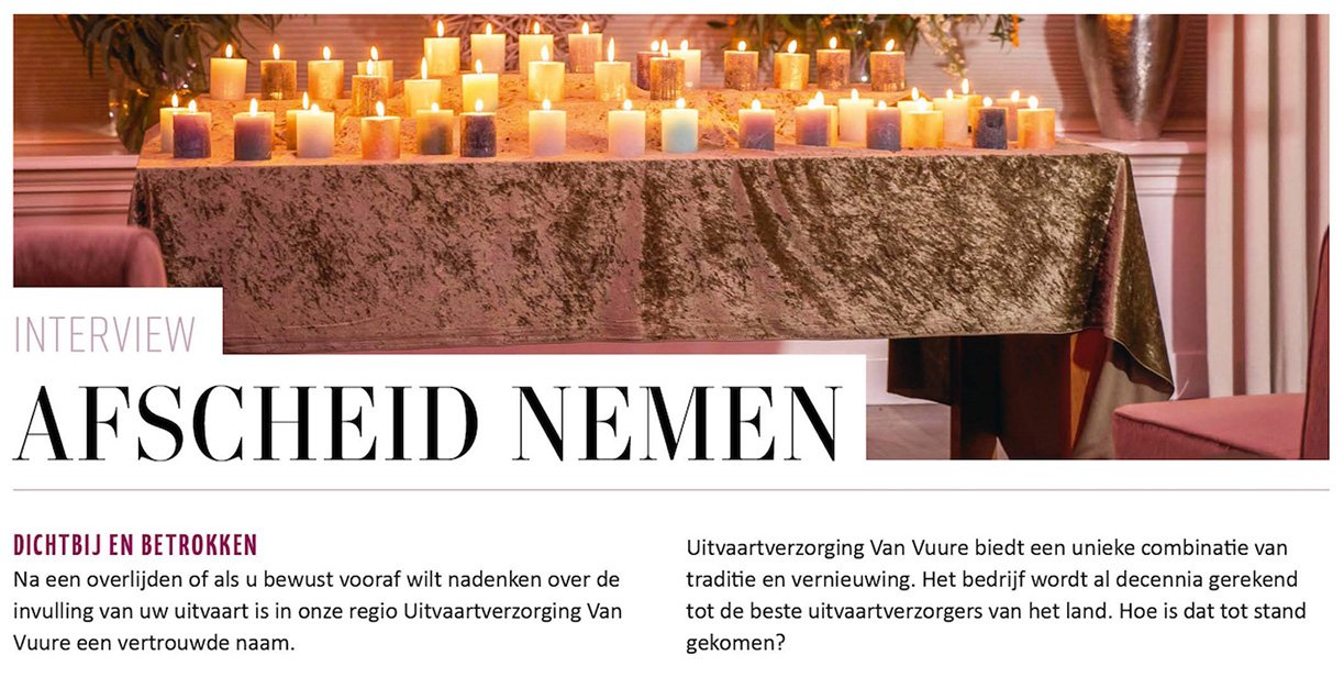 Afscheid Nemen Uitvaartverzorging Van Vuure